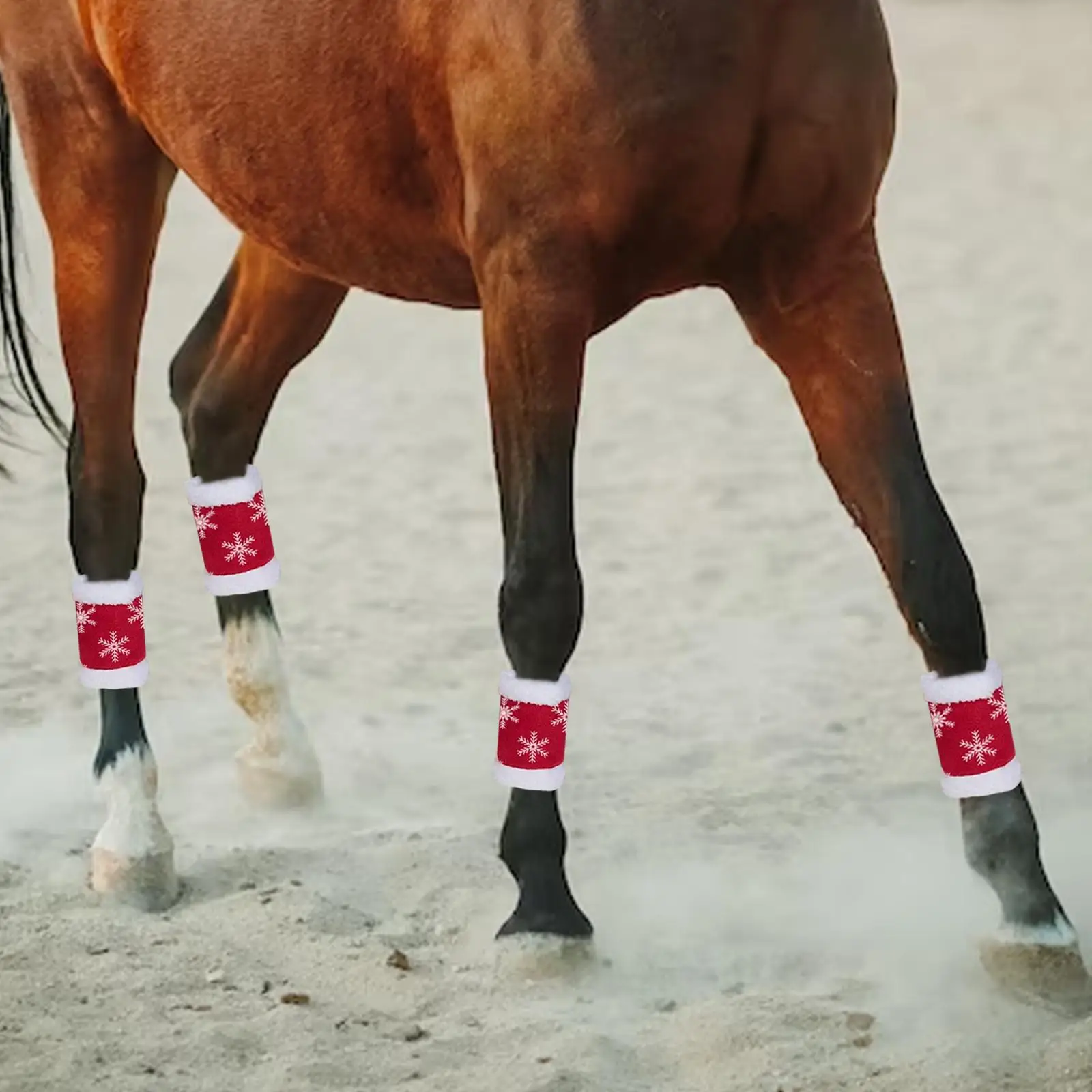 4x Horse Leg Wraps Horse Leg Protectors for Exercising Livestock Dress up