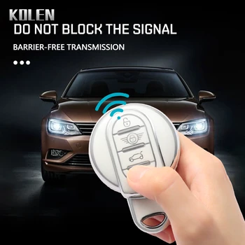 Nuovo TPU Car Remote Key Case Cover Shell Fob per BMW Mini COOPERS ONE JCW F56 F55 F54 F57 F60 R55 R56 R57 R58 R59 R60 S Roadster - Nuovo TPU Car Remote Key Case Cover Shell Fob per BMW Mini COOPERS ONE JCW