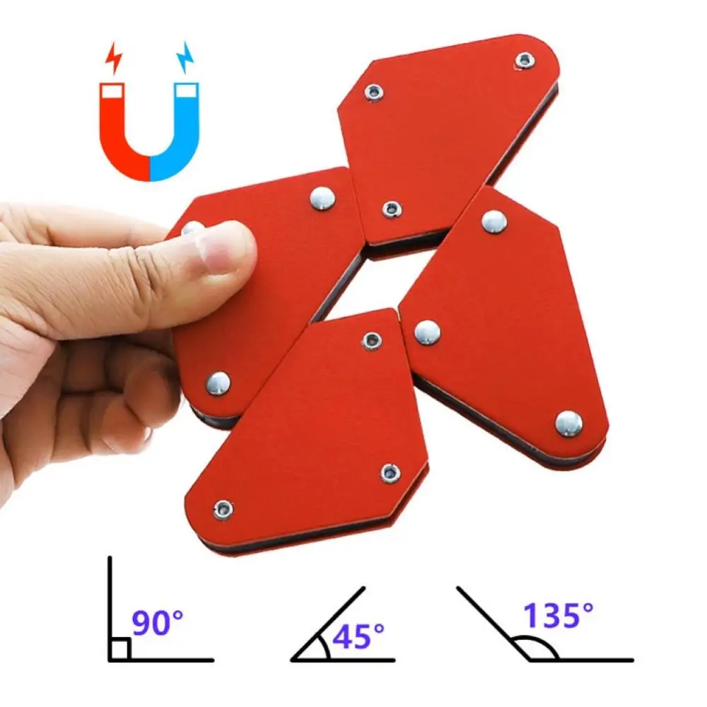 Magnetic Welding Holders Weld Holder 45-135 Degrees Magnetic Welding Angle Holder Triangle Positioner Fixing Tool Dowel Soldering Ruler