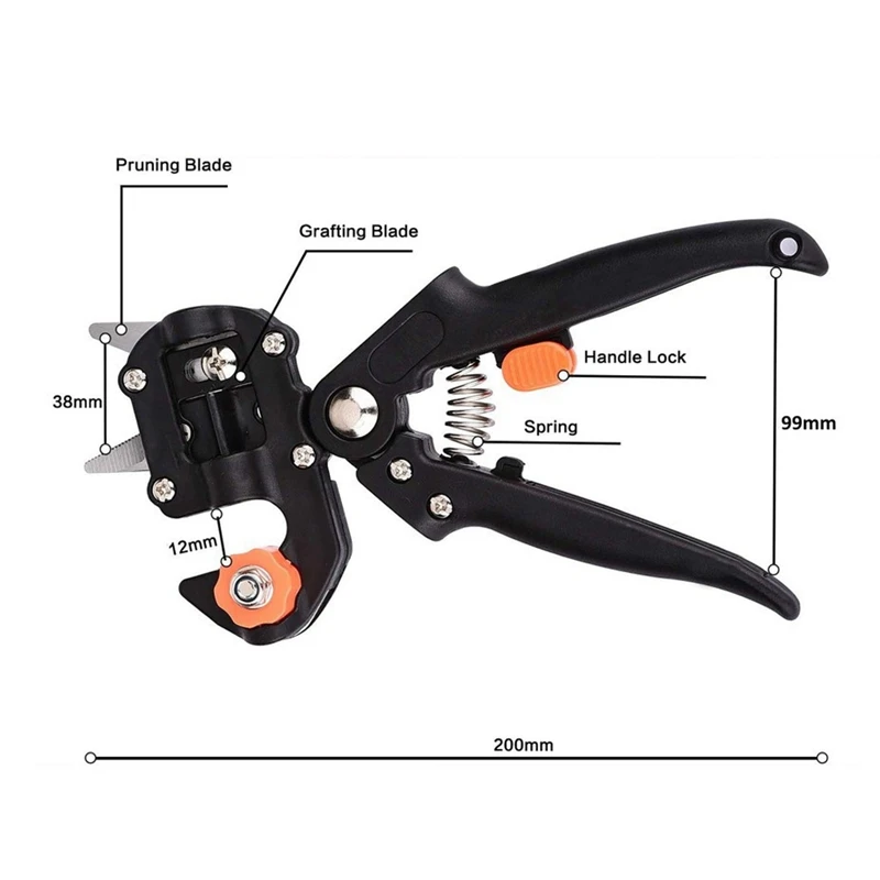 Grafting Pruner Garden Tool Branch Cutter Secateur Pruning Plant Shears Boxes Fruit Tree Scissor Chopper Vaccination Cut 4