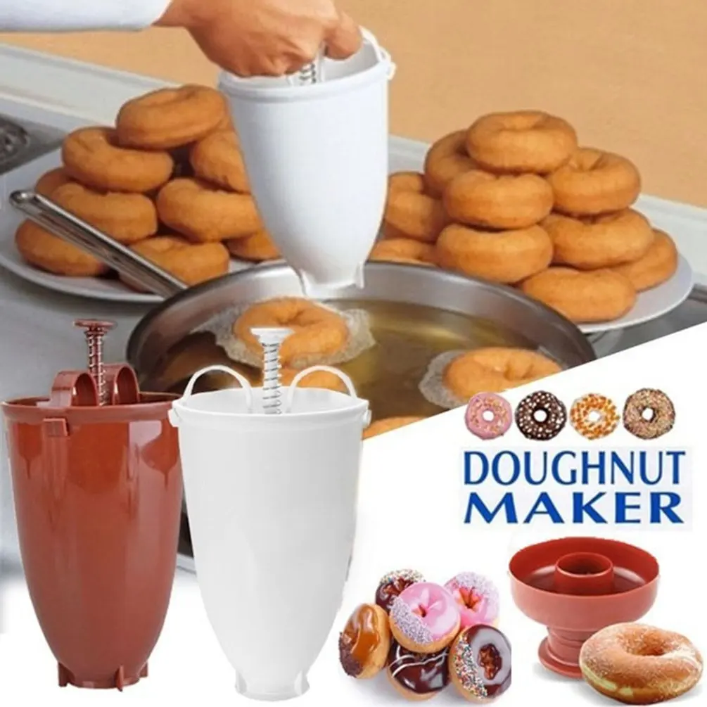 Stampo Per Ciambelle Easy Fast Plastic Donut Maker Dispenser Manuale Portatile Per Cialde Macchina Per Ciambelle Strumento Di Cottura Fai Da Te Gadget