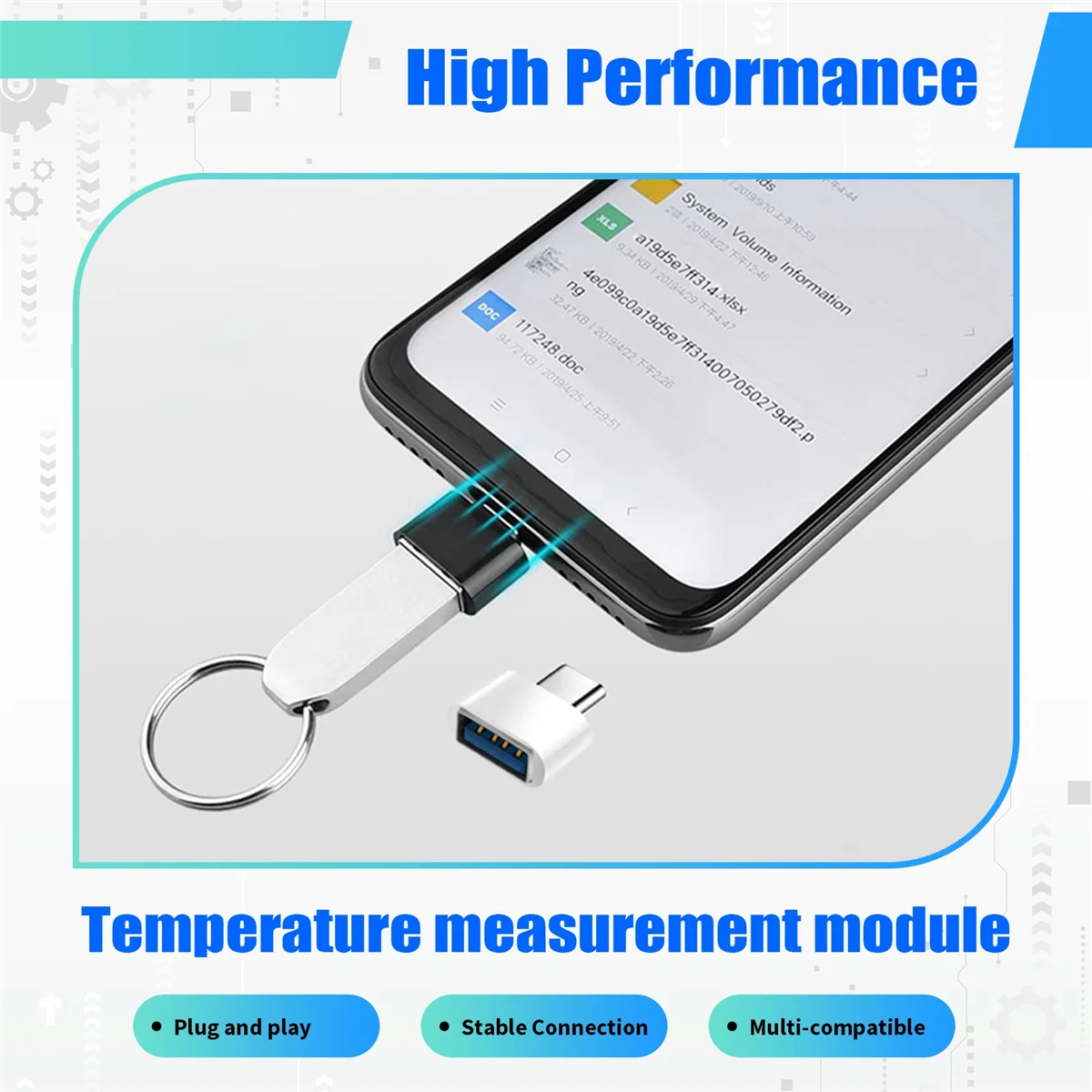 신뢰할 수 있는 USB C-USB 어댑터, USB C-USB 3.0 OTG 어댑터, Pro와 호환되는 USB Female-USB-C Male,