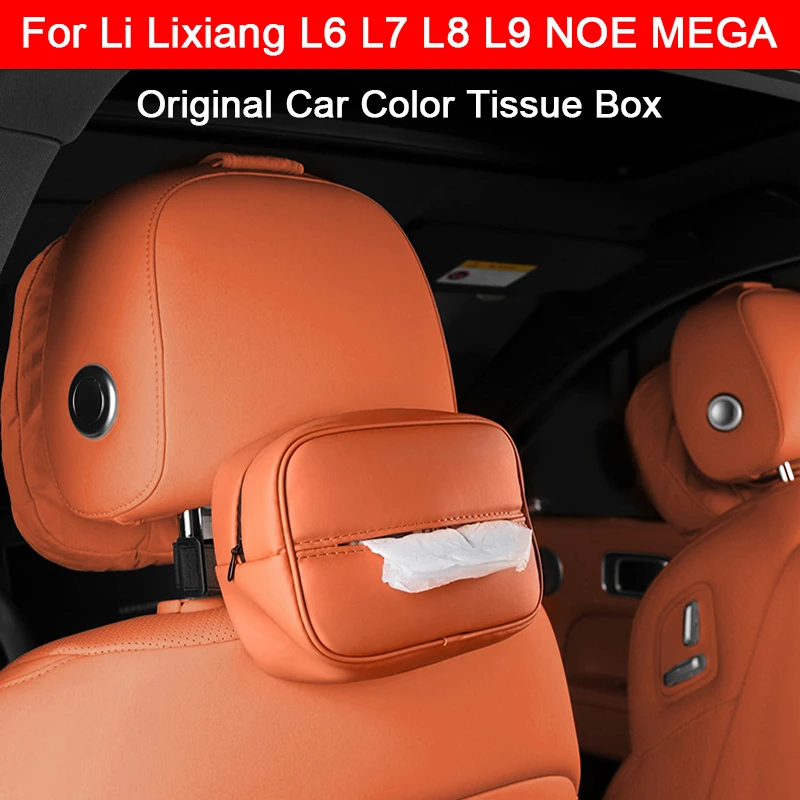 

For Li LiXiang L6 L7 L8 L9 MEGA One Armrest Box Tissue Box Car Seat Headrest Rear Mounted Tissue Holder for Leading Ideal