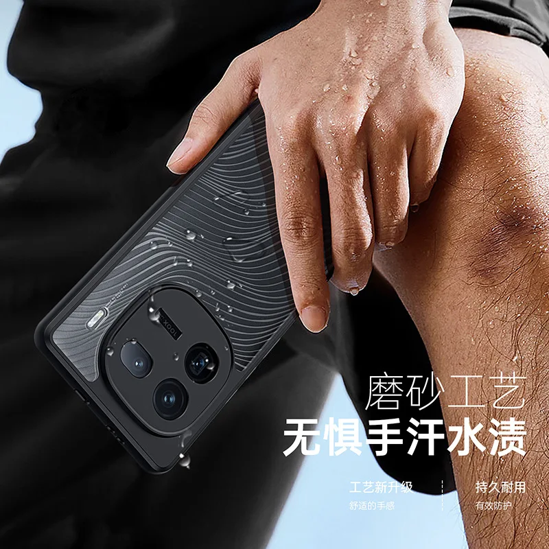 Dux Ducis Military Airbag Anti-fall Case For Vivo Iqoo Iqoo12 12 Neo 8 Neo8 Pro Plus Acrylic Pc+tpu Shockproof Armor Back Cove
