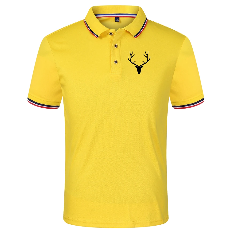 Sd91bc3c356704232a37d237a49f1a4f2r New Men's Summer Short Sleeve T-Shirt Casual Fashion Lapel Polo Comfortable Breathable Threaded Cuff Top
