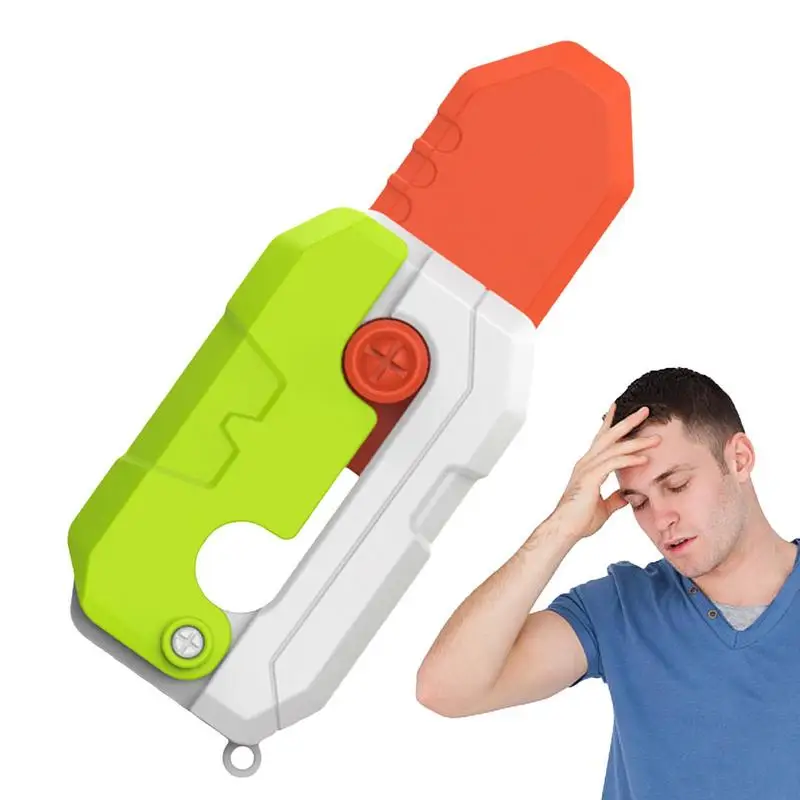 

Cutter Fidget Toy Gravity Carrot Cutter Fidget Toys Portable 3D Cutter Sensory Cutter Toys For Anger Relief Kids Adults Travel