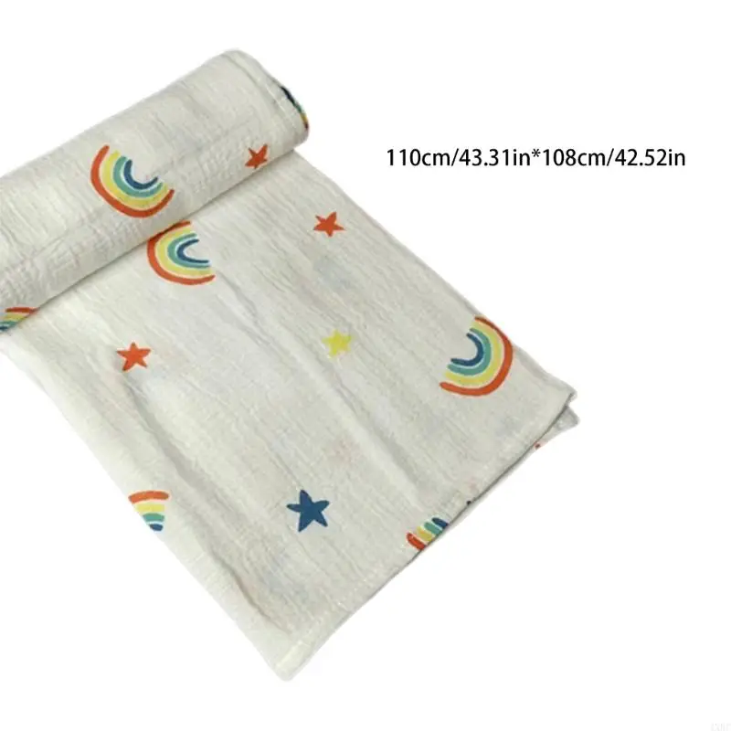 Newborn Receiving Blanket Baby Summer Wrap Towel Air Conditioned Room Blanket 4XBC