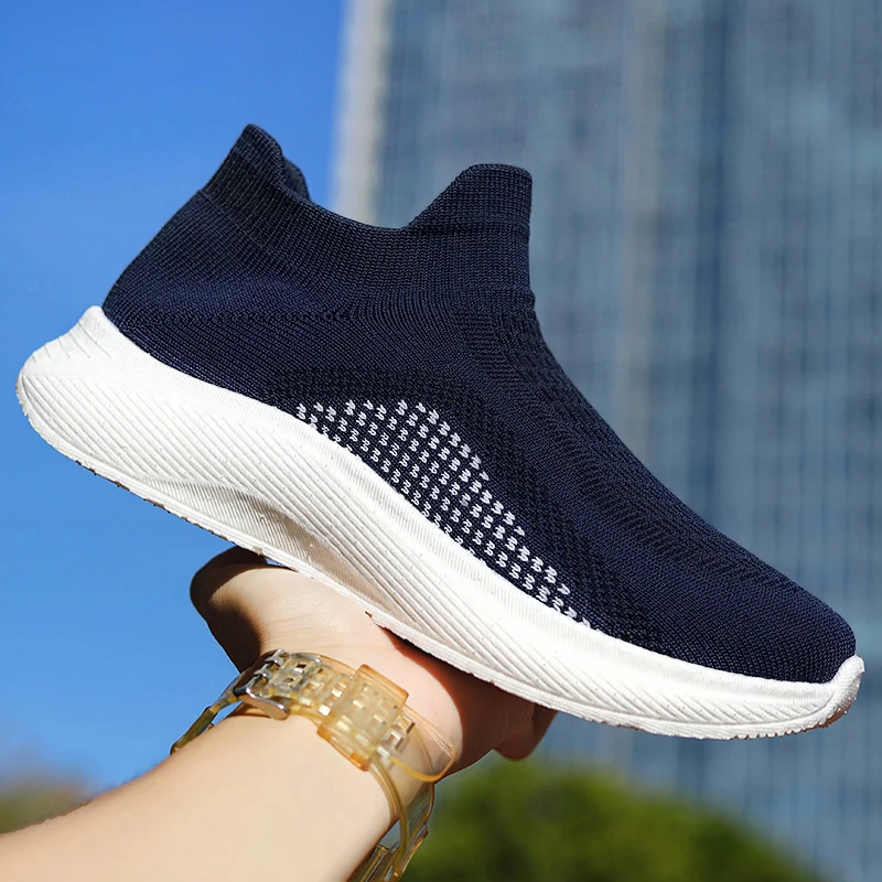 New Comfortable Casual Shoes Couple Unisex Men Women Sock Mouth Walking Sneakers Soft Summer Big Size 35-45 5
