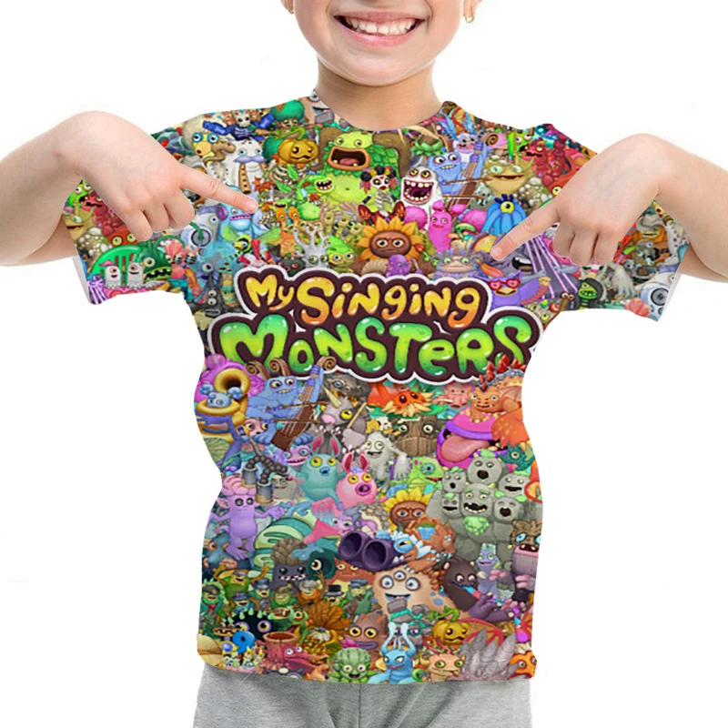 

Kids T Shirt My Singing Monsters T-shirt Boys Girls O-neck Short Sleeve Summer Casual Children Clothing Tops Cartoon Tee Shirt