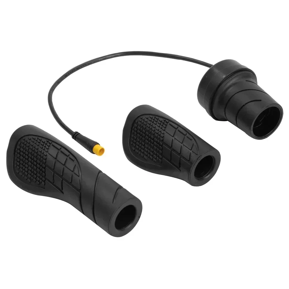 Electric Bike Throttle Electric Bicycle Left/Right Handle E-Bike E-Scooter 76X Throttle WP/SM Connector 36V 48V 72V Half Handle Twist Throttle