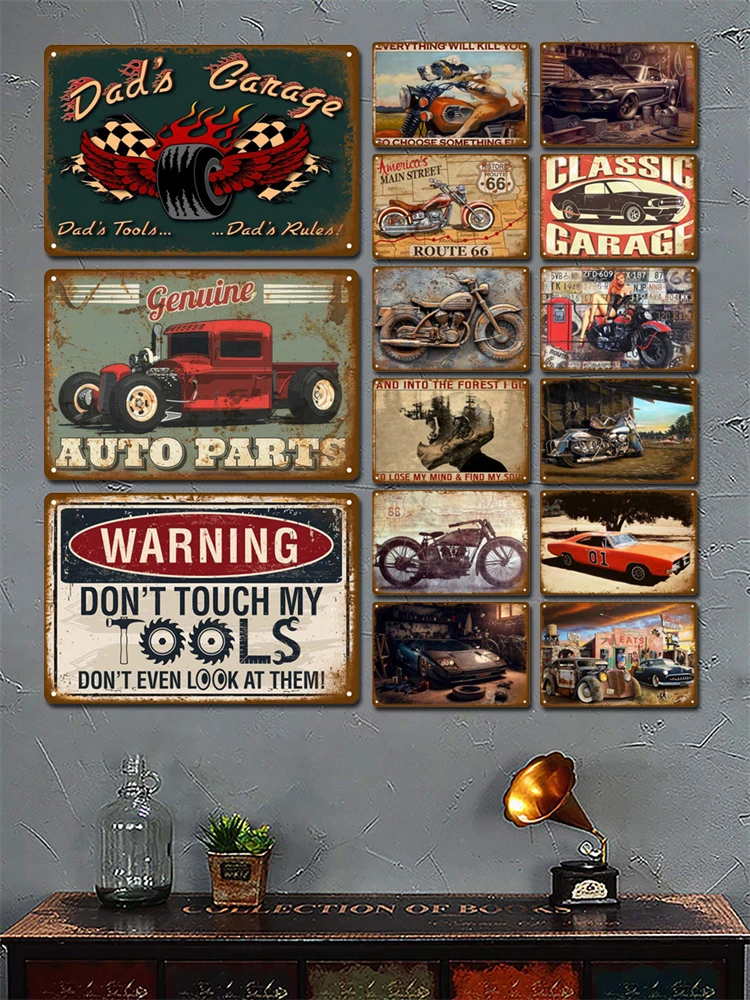 Schlafzimmer Metallschilder Retro Metallplatte Poster Wandkunst Wandbild Vintage Raumdekoration Home Decor Artikel Blechschilder Ästhetische Männer – Detail 3