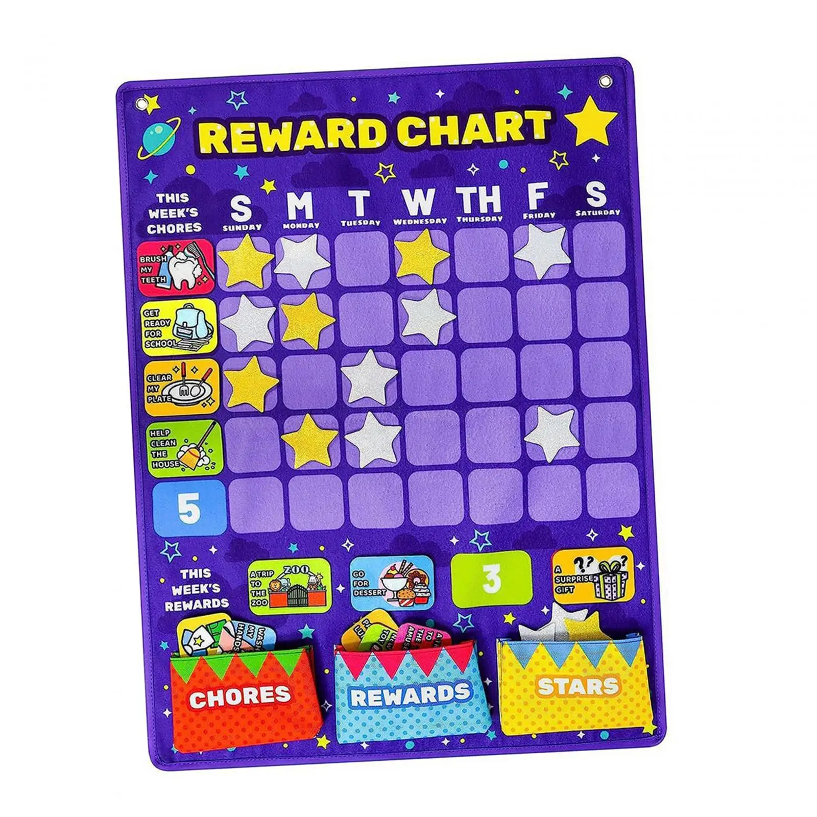 Daily Routine Good Behavior Charts Montessori Educational Toy Reward Chart