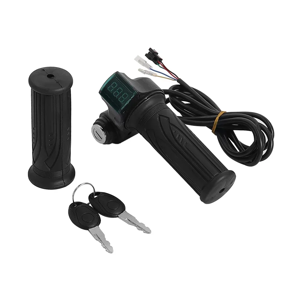 24/36/48/60V LED Digital Meter für Elektrische Fahrrad Roller Gasgriff Lenker mit Netzschalter LED Display Reparatur Teil – Detail 6