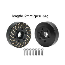 Brass Wheel Hex Hub Adapter for Beadlock Wheel Rim RC Crawler Cars Weights (F 2pcs 12MM)