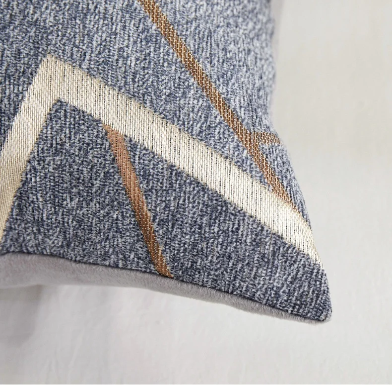 Pouf-Kissenbezug, geometrischer Chenille-Kissenbezug, 45 x 45 cm, 55 x 55 cm, Heimdekoration für Wohnzimmer, bequemer Luxus-Stuhl, Couch – Detail 15