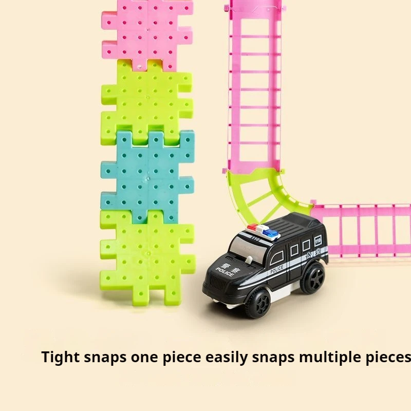 DIY Track Electric Gear Building Blocks Toy Set Interlocking Learning Blocks Motorized Spinning Gears Building Educational Toys