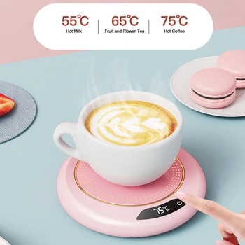 Coffee Mug Warmer 3 Temperature Setting Electric Cup Heater USB Constant Cup Warmer Tea Water Milk Heating Coasters Pad for Home 4