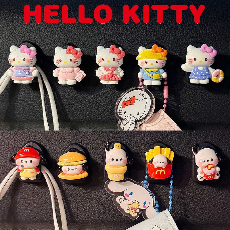 5PCSSanrioHelloKittyWallHooksUniversalAutoSeatHeadrestHook