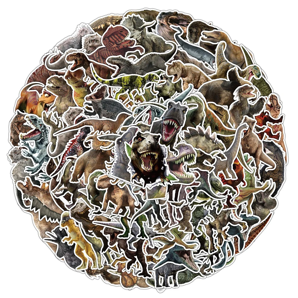 

10/30/50/100pcs Cool Jurassic Park Dinosaur Stickers Laptop Skateboard Phone Car Luggage Motorcycle Waterproof Sticker Kids Toy