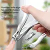 2Pcs/Set Nail Scissors Carbon Steel Hand Foot Shape Fingernail Cutter Nail Trimmer File Clipper Pedicure Scissor Manicure Tools 2