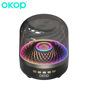 OKOP Harman Glazed Wireless Bluetooth Audio, Home Card Desktop RGB Subwoofer, Multifunctional Atmosphere Speaker, Home, Camping