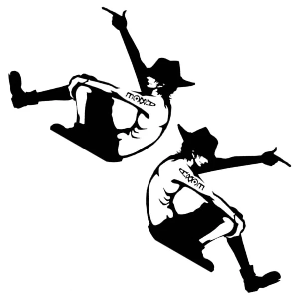 Creative Cartoon Car Stickers, Door, Raincoat, Bumper Decorative Decals, Automatic Tuning Style, Waterproof And Sunscreen 50Cm,