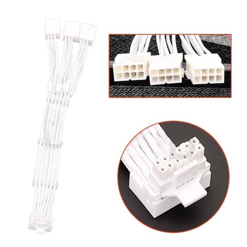 

3x 8Pin Female to 12VHPWR PCIE 5.0 16Pin ATX3.0 Modular Cable for RTX40 GPU Line P8DC
