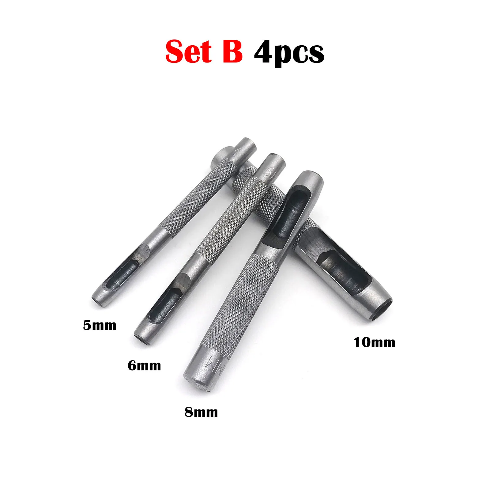 Round Hole Punch Set Round Hole Punch Cutter Set Hole Punch Cutter Set Steel DIY Tool for Gasket Rubber Leather Craft