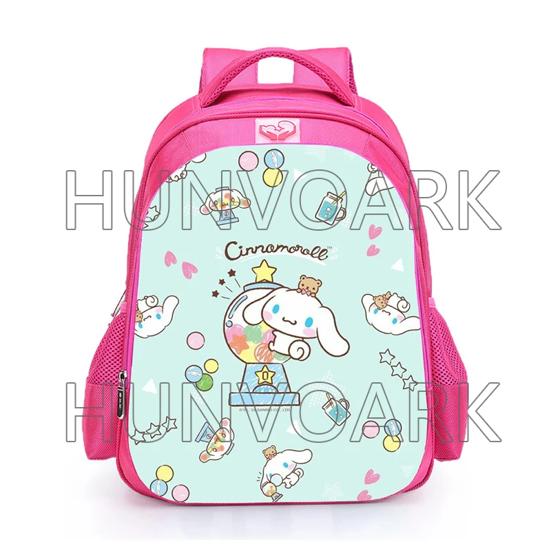 thumbnail image 1 of Mochila ortopédica rosa Cinnamoroll para niñas, mochila escolar de gran capacidad, impermeable, con estampado de princesas, para niños de primaria, 1 of 5