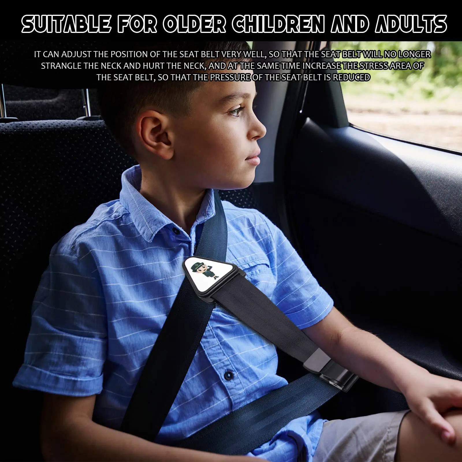 Seat Belt Buckle Cover Safety Buckle Pro - Car Seat Lock To Prevent Kids From Unbuckling (Universal Fit, ABS Plastic) Seatbelt Buckle Cover