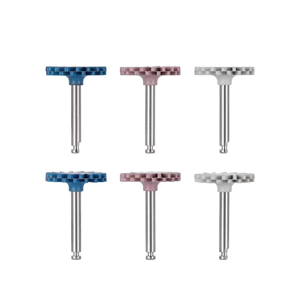 AZDENT Dental Composite Polierscheiben-Set RA 3-stufiges Poliersystem 14 mm Rad-Gummipolierer HP 2,35 mm Zahnarztwerkzeuge – Detail 9