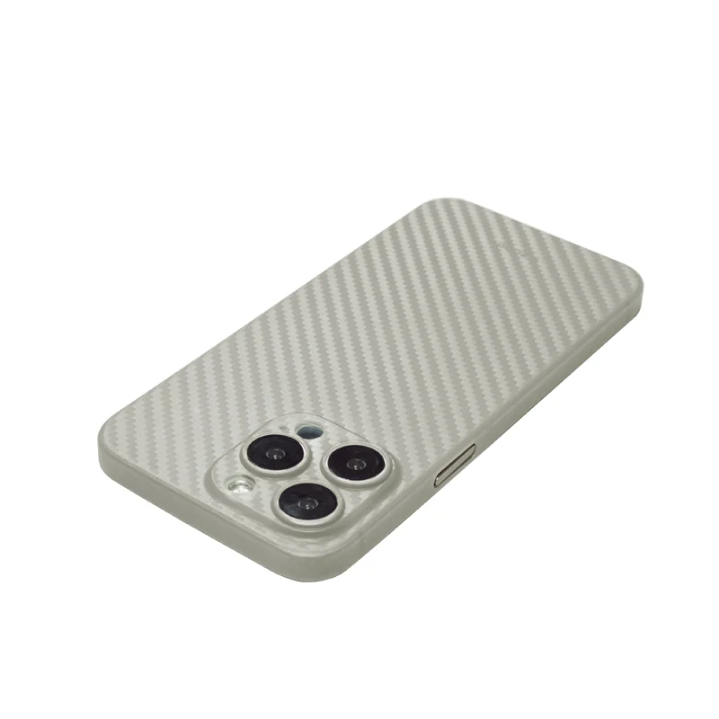 KZDOO Air Carbons Fiber Pattern Thin Lightweight Slim 0.4mmThickness Titanium Grey Shell Case For iPhone15/15plus/15pro/15promax 5