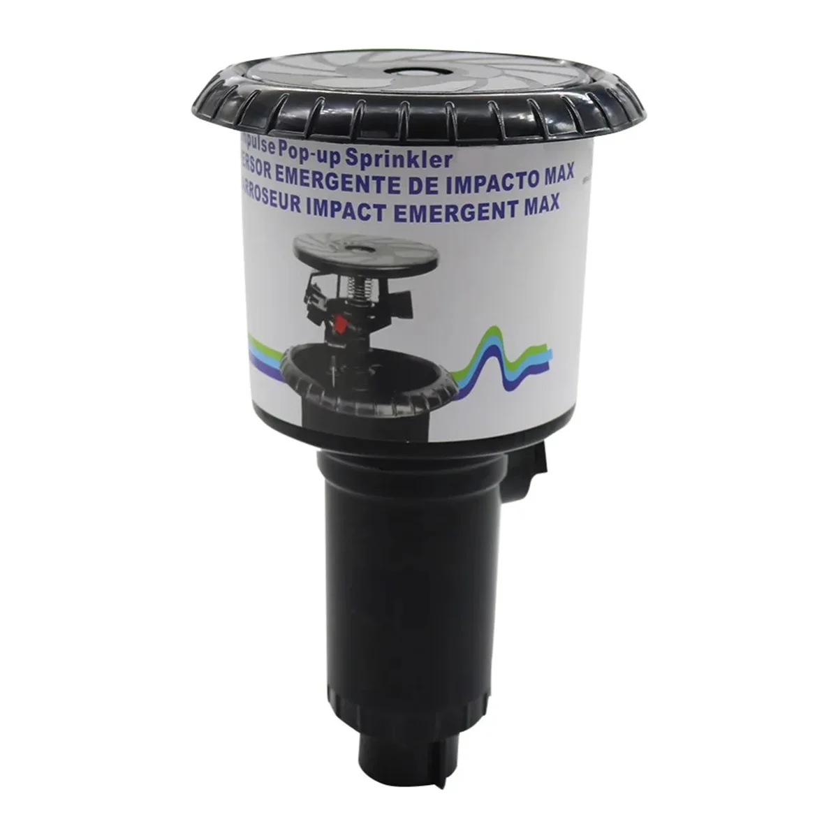 Impulse Pop-up Sprinkler Retractable Water Bird Sprayer Head Garden Irrigation Large Water Flow Rocker Sprinkler 1/2" 3/4" Inlet