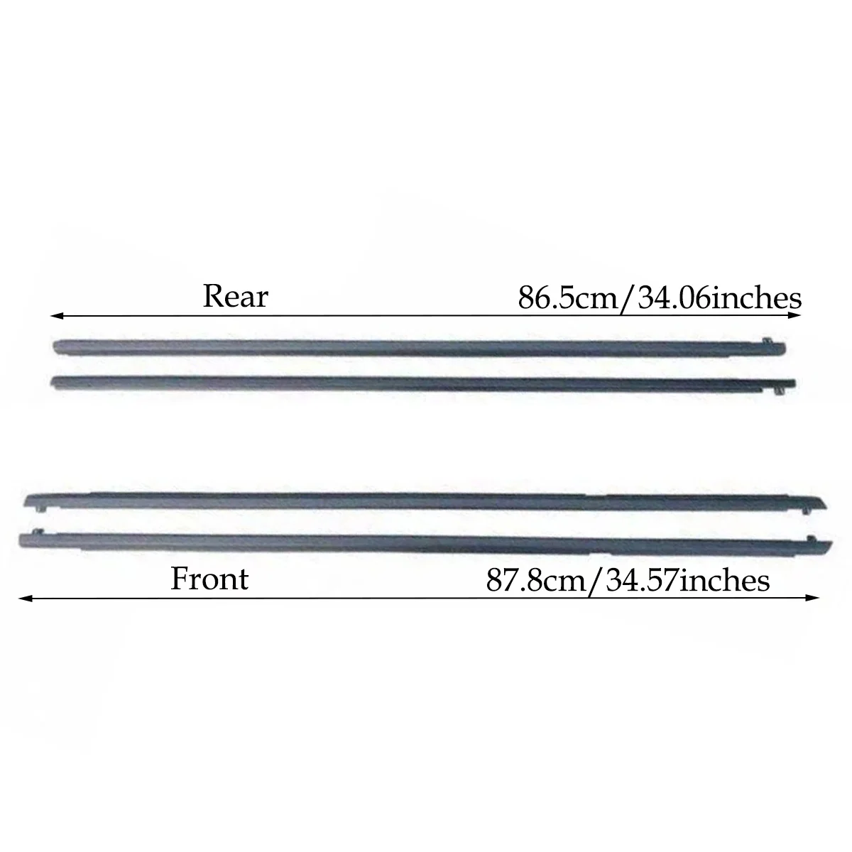Car Outer Windows Rubber Weatherstrip Waterproof Pressure Strip Sealing Belt Moulding Trim for Mazda 3 BK sedan 04-09 4PCS