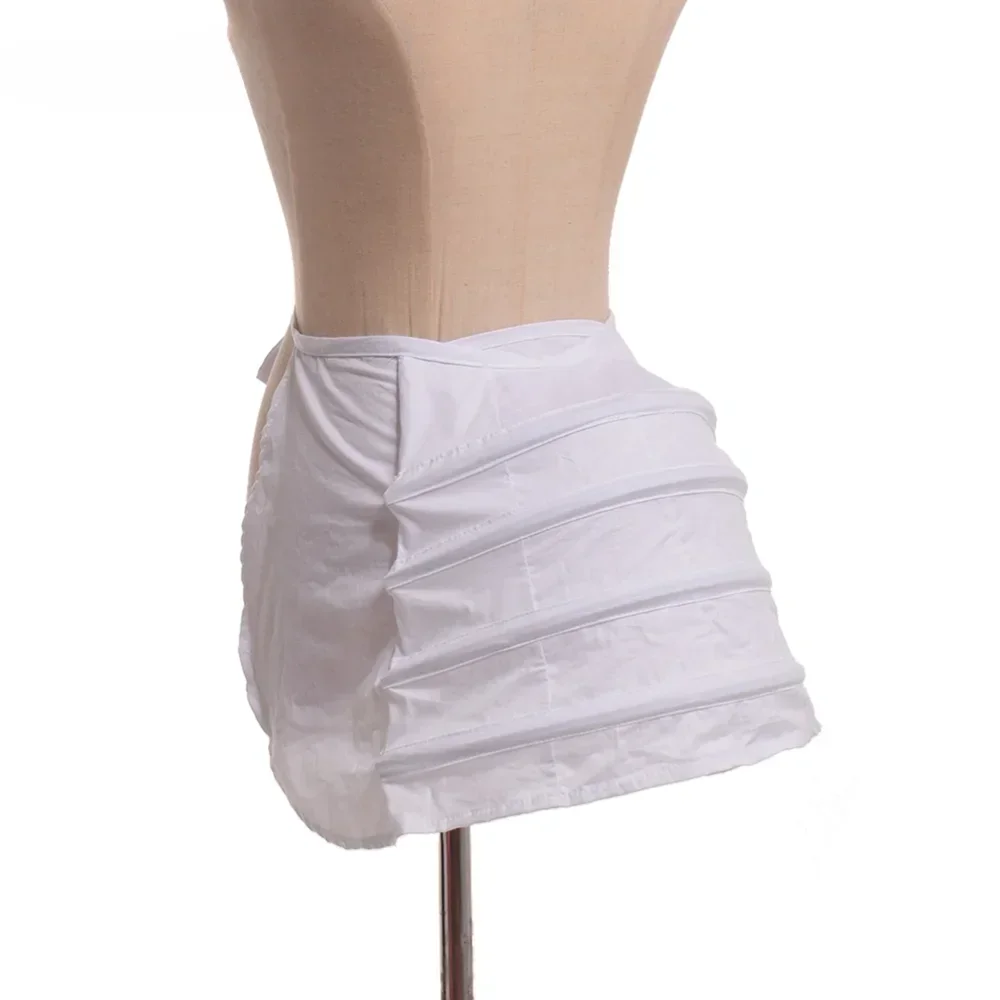 White Hip Bustle Skirt Cosplay Ball Gown Petticoat