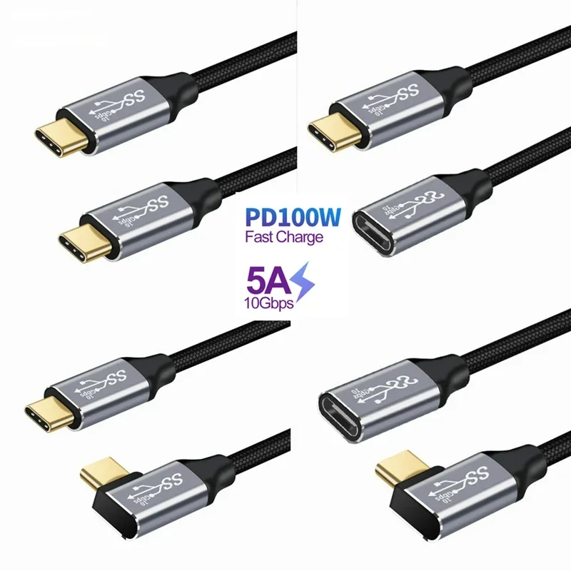 Premium 3M USB-C Fast Charging Cable - 10Gbps Thunderbolt 3, 4K 60Hz, 100W PD