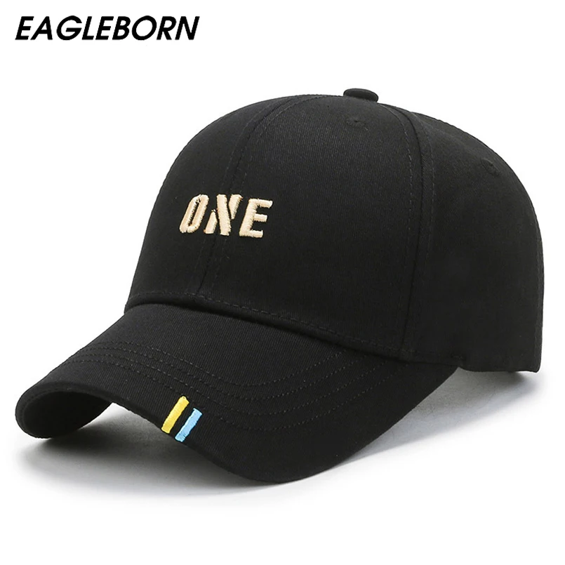 

Fashion Baseball Cap Embroidery ONE Casual Hat High Quality Korean Version of The Sun Visor Letter Baseball Cap Black Trendy Hat