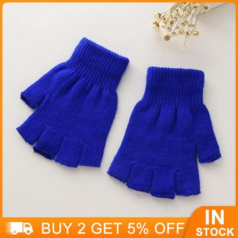 

Шерстяные утолщенные теплые перчатки, двухслойные зимние перчатки, модные гибкие теплые перчатки, мягкие детские удобные перчатки