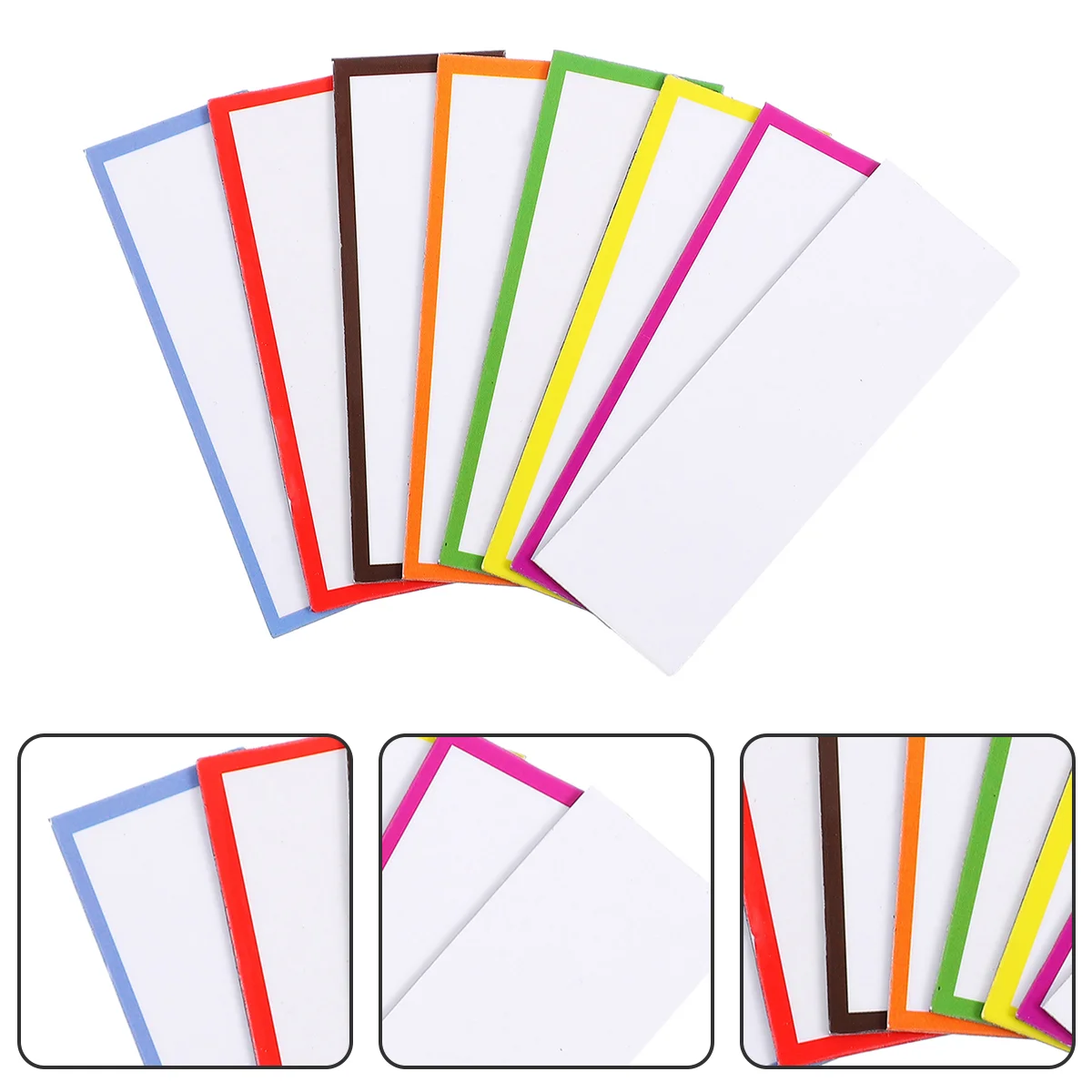 

54 Pcs Writable Tiles Magnetic Label Tags Labels Blank Magnetic The Pet Stickers