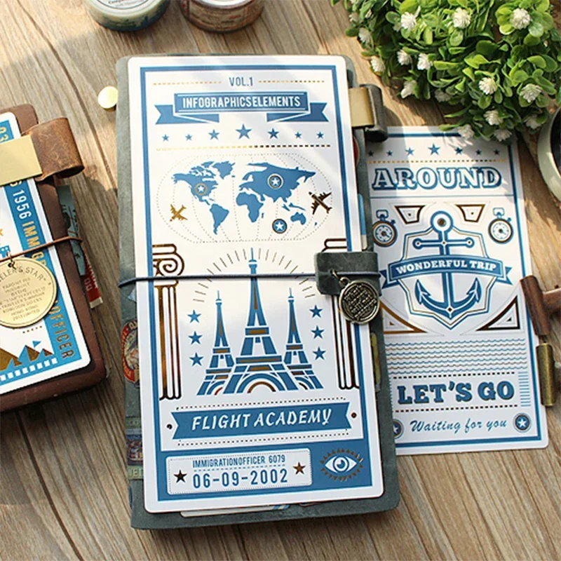 Fromthenon Traveler Notebook Writing Board PP Plate A5 A6 Standard Passport Week Writing Mat Pencil Board Stationery Supplies travelers notebook accessories