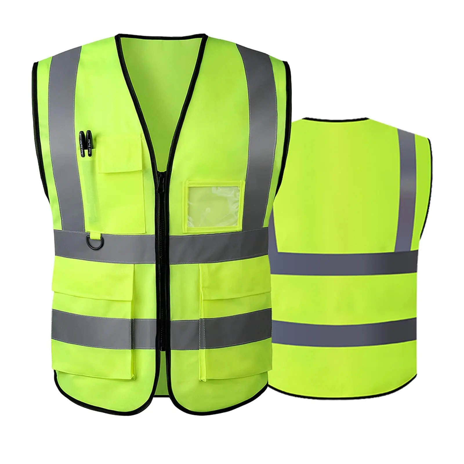 Reflective Safety Vest High Visibility green XXXL Motorcycle Jacket Safety Vest Fluorescent Signal For Men Woman