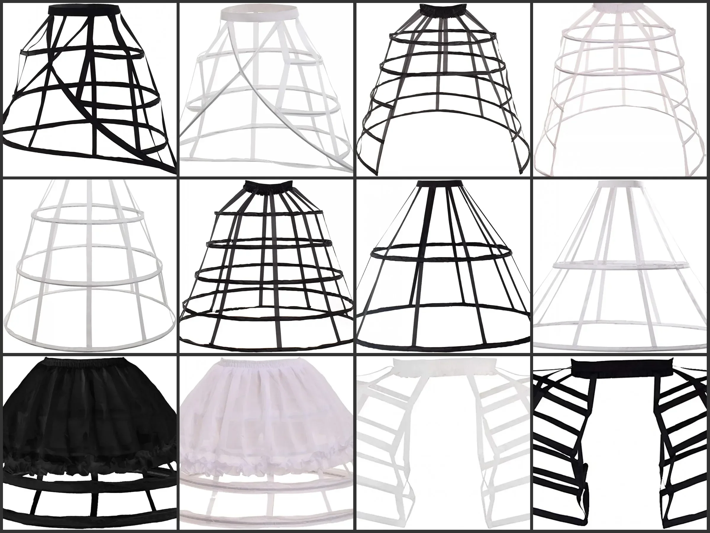 Pannier Petticoat Women Victorian Bustle Cages