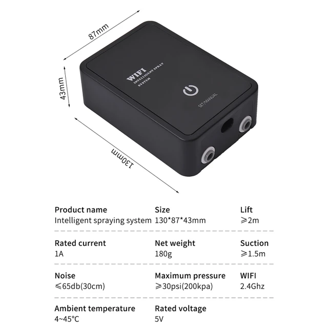 Eu/Usa Dugó Tuya Wifi Intelligens Hüllőhumidier Időzítő Automatikus Köd Esőerdős Permetező Rendszer Készlet Sprinkler Vezérlő Öntözőkészlet - Image 6