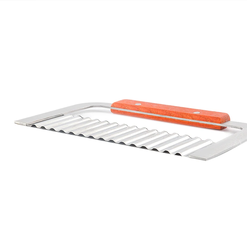 Crinkle Wavy Cutter Stainless Steel Vegetable Potato Chip French Fry Slicer Tool