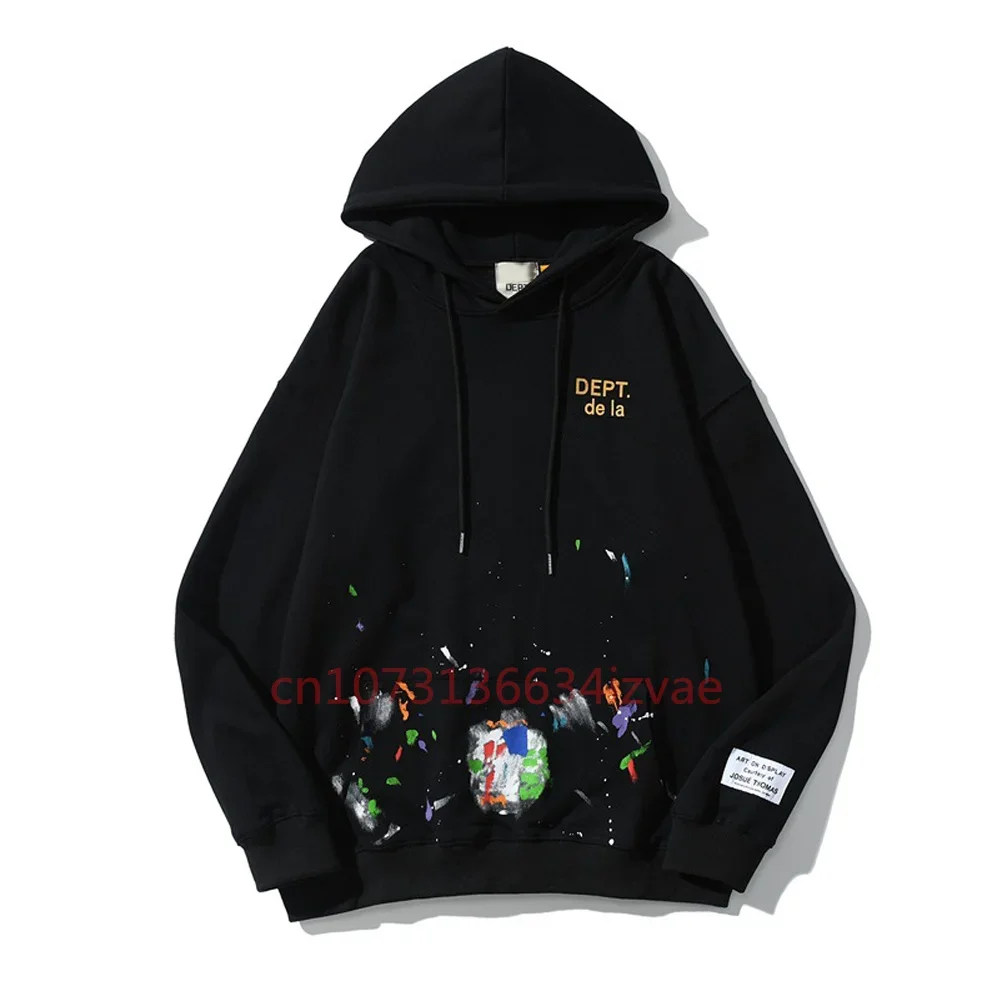 DEPT Fashion Hoodies for Men and Women Letter Print Hoodie Autumn Winter Long-sleeved Pullover Couple Casual Sweatshirts