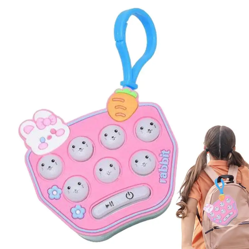 

Quick Push Bubbles Game Console Interactive Pounding Toys With Light Breakthrough Puzzle Pop Stress Relief Toys For Kids 3 Years