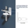 Childproof Baby Safety Lock Safe and Secure-Prevent Accidental Openings-Perfect for Curious Babies and Pets Ultimate Door