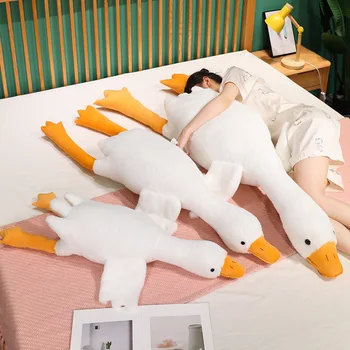 35Giant White Goose Plush Pillow 1