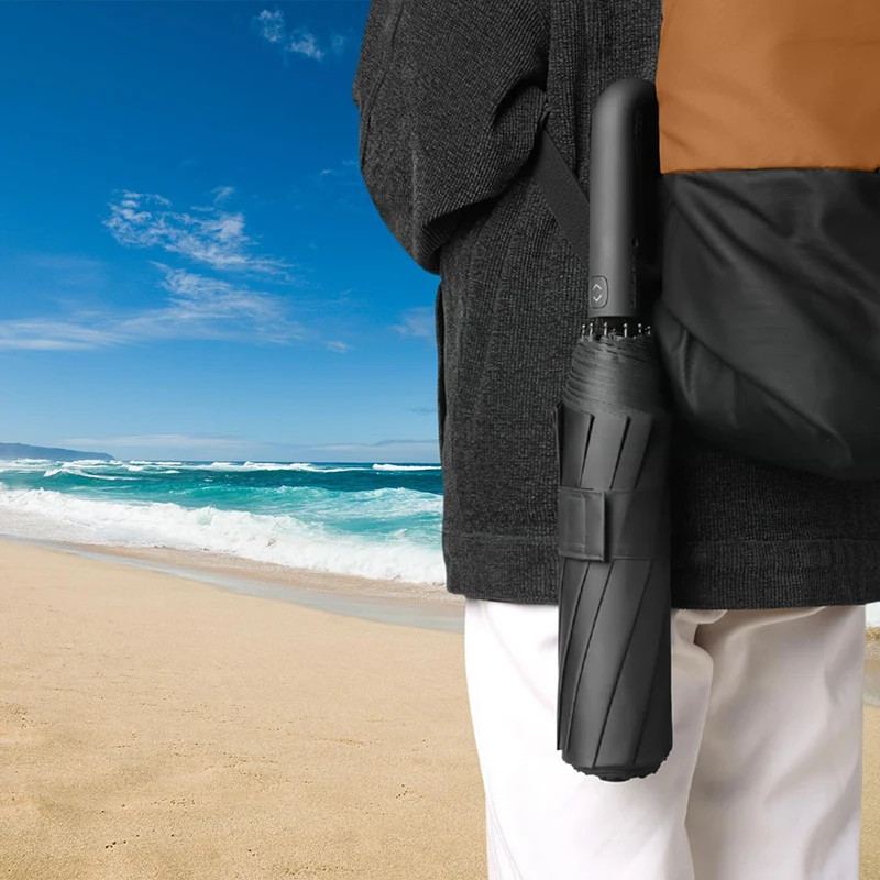 20Bones Windproof Umbrella Reinforced Automatic Folding Large Size Sun Uv Protection Anti-Storm Travel Parasol