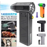 Air blower 140000RPM Turbo Jet Fan Brushless Motor Handheld Duct Fan 52M/S Portable Type-C Charging with Power Display ventilado 1